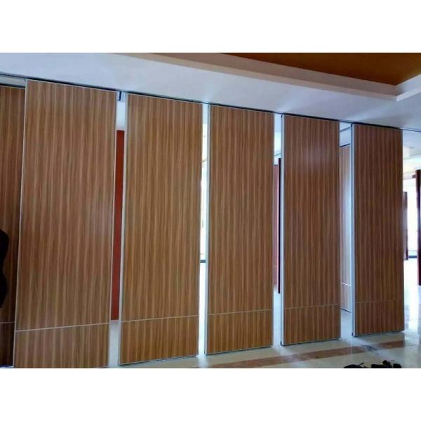 Sound Proofing Sliding Movable Acoustic Room Dividers Melamine Surface 85 mm Type