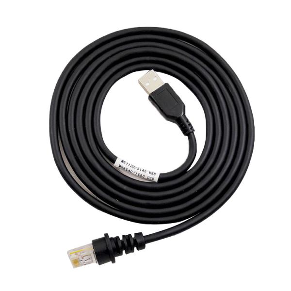 Straight Rj45 USB Scanner Cable 7ft 2M For Honeywell Metrologic MS5145