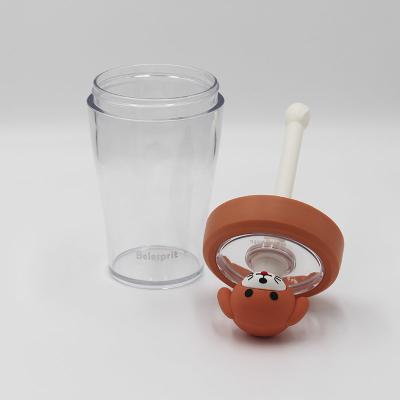Tritan Plastic Childrens Straw Water Bottle With Logo Customization
