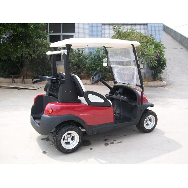 Автомобиль автомобиля 48V гольфа троянской батареи красного цвета мини электрический дефектный