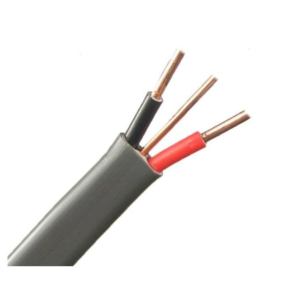 Construction Flat Electrical Cable 2*1mm2+E Pvc Insulated Copper Wire