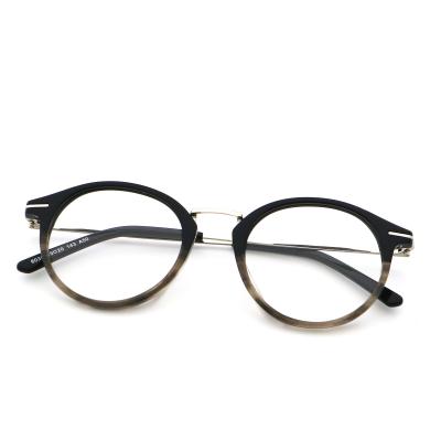 Acetate Glasses Frame Vintage Handmade Polygon Eyeglasses MR 6038