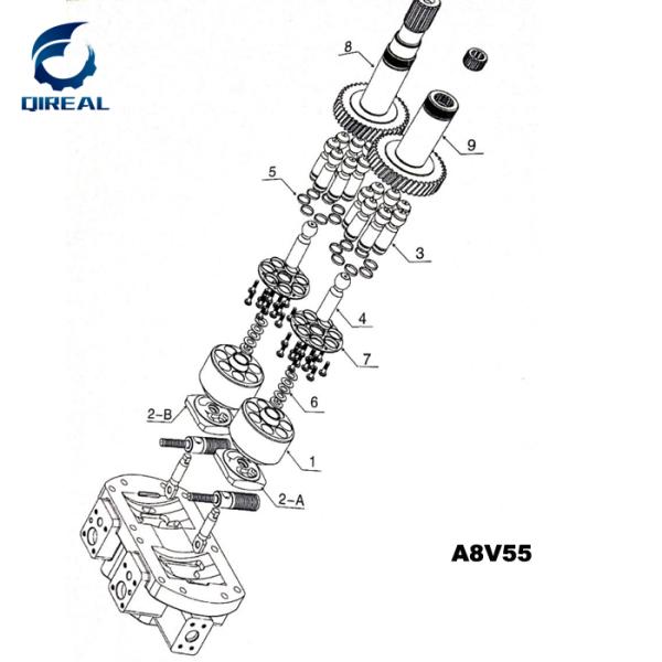 Hydraulic Pump Parts A8V55 A8V86 A8V107 A8V115 A8VO55 A8VO59 A8VO107 A8VO160 A8VO200 Repair Parts
