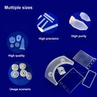 Customized Corrosion Resistant High Temperature Resistant Quartz Frosted Plates Fused Quartz For Sample Support