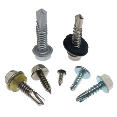 Parafusos de auto-perfuração galvanizados para fixação de perfis de telhado e de metais