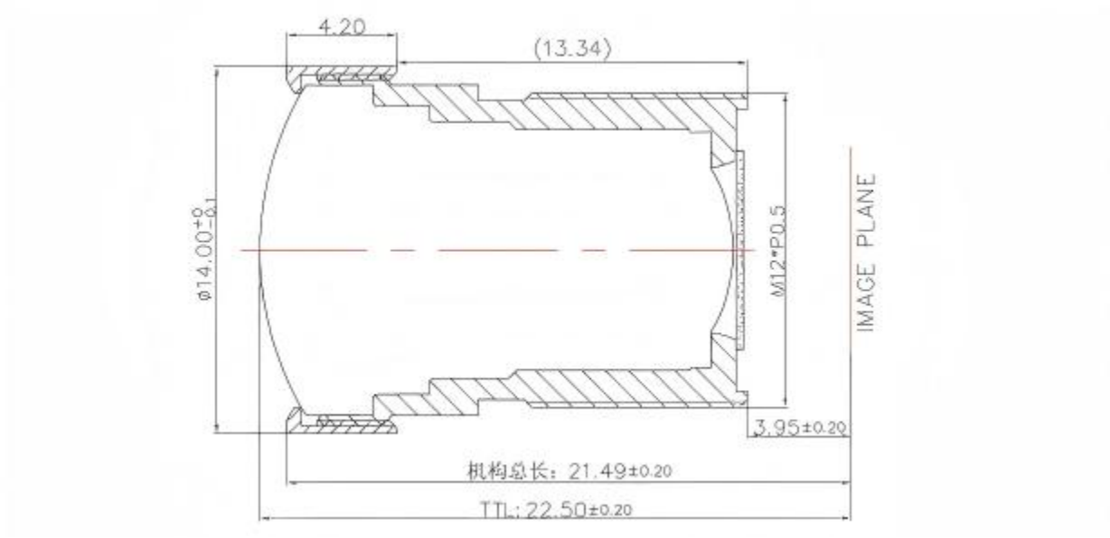 8MP Low Distortion Robot Vision Camera Lens 3.2mm F2.4 4G2P+IR -0.5% TV Distortion AGV AMR Obstacle Avoidance Navigation