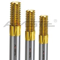 NPT CNC fil de fraisage Bit TiN revêtement fin de la main droite moulin 1/2 pouce