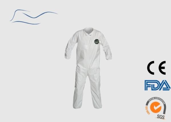 Microporous Disposable Boiler Suits Elastic Wrist Style CE120 Certification
