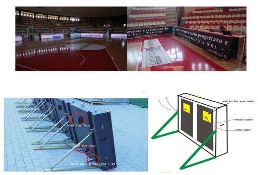 Multi Function Sports Perimeter LED Display Outdoor P10mm Interact With Crowds