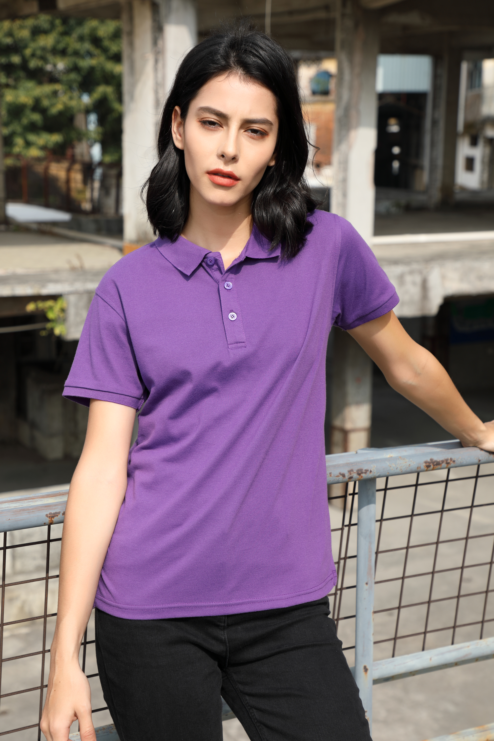 Вышитая OEM рубашка поло Unisex анти- Pilling хлопка ISO XXL простая