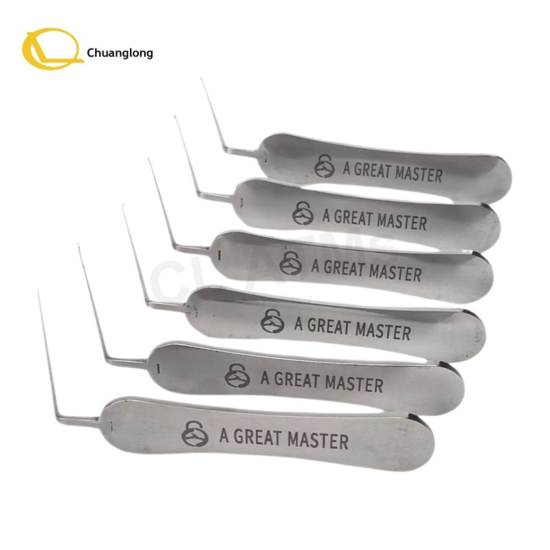 A Grandmaster L-shaped Auto Lock Opening Tool L Type Car Lock Pick Tool