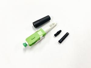 プッシャー付き高速コネクタ SC APC IL 0.3dB 光ファイバー高速クイックコネクタ 3mm 丸型 FTTH ドロップケーブル用