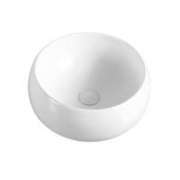 Fábrica al por mayor Baño Cerámica Blanco Redondo Fregaderos Cuenco Arte Lavabo Arte Lavado Encimera Lavabo