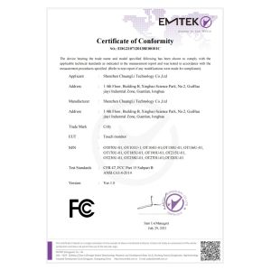 Shenzhen Chuangli Technology Co., Ltd. Certifications