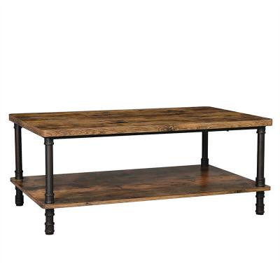 Rustic Coffee Table, Industrial Design Cocktail Table, Coffee Table With Pipe Legs, LCT62X