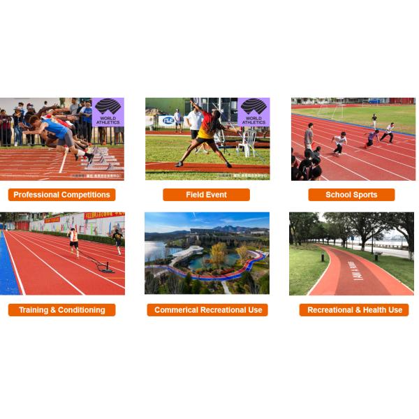 IAAF Certified Permeable Running Track with Elastic Layer for School Stadium and Athletic Track Construction