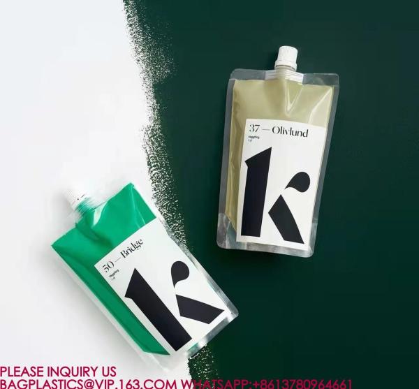 100ml 250ml 500ml 800ml Stand Up Liquid Water Doypack Bag Spout PouchJuice Sauce Drink