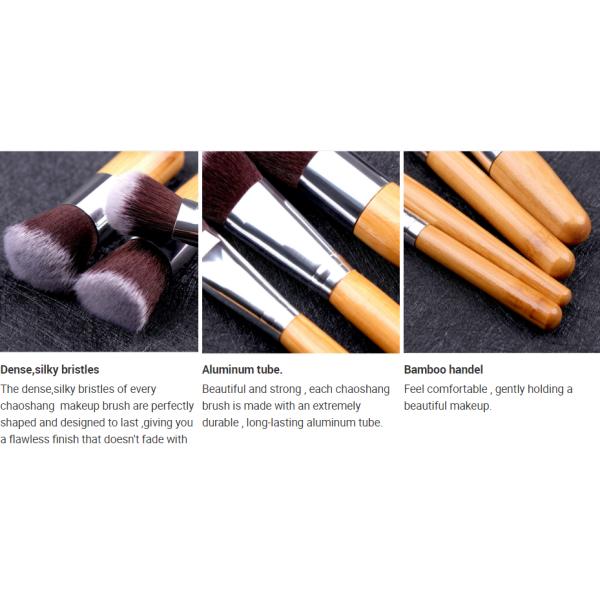 Aluminum Tube 10pcs Facial Makeup Brushes Purple Acrylic Handle