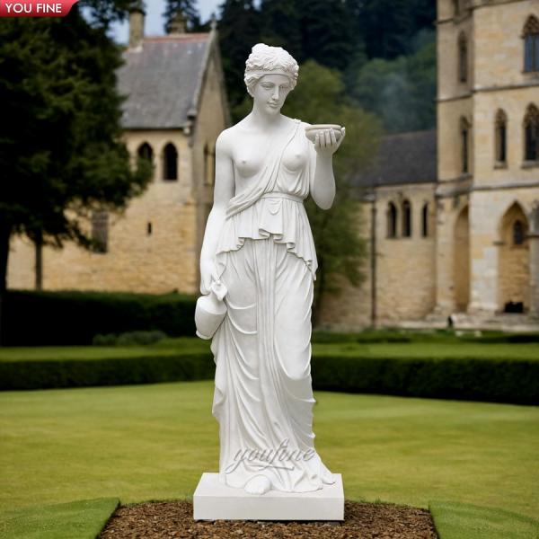Famous Hand Carved Life Size Marble Statue of Hebe