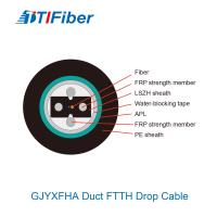 Type optique câble d'arc de galerie pour câbles de fibre de GJYXFHA G652 G655 d'interface