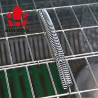 Cage argentée durable pour l'élevage de volailles facile à assembler