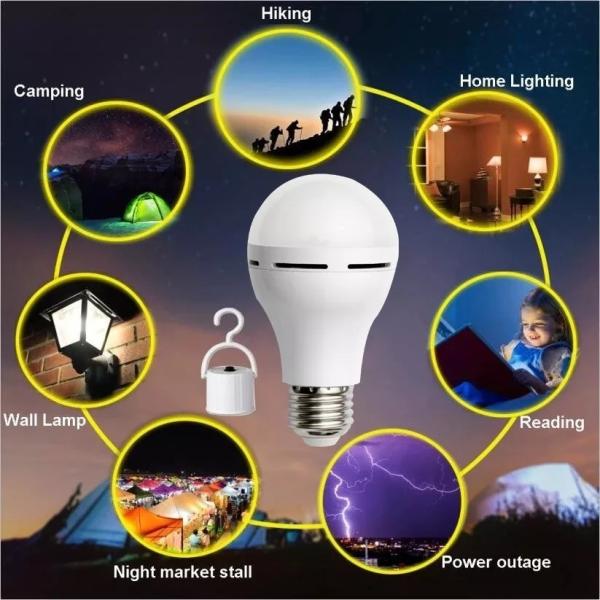 7W/10W LED Emergency Rechargeable E27/B22 Bulbs with Adjustable Brightness Support