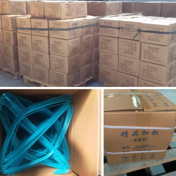 14.5 Gauge White Wire Hangers Dry Cleaning Use Q195 Carbon Steel Material