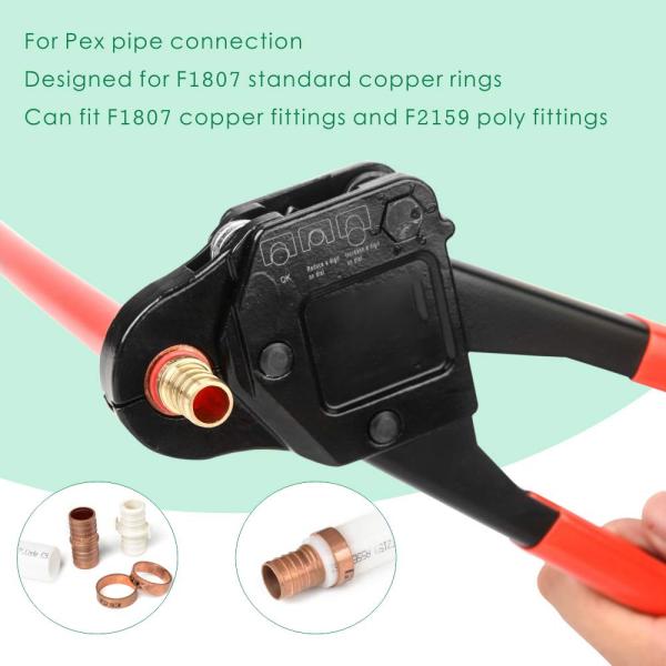 Эргономический легковес гофрируя инструмента PEX для колец меди дюйма 1/2