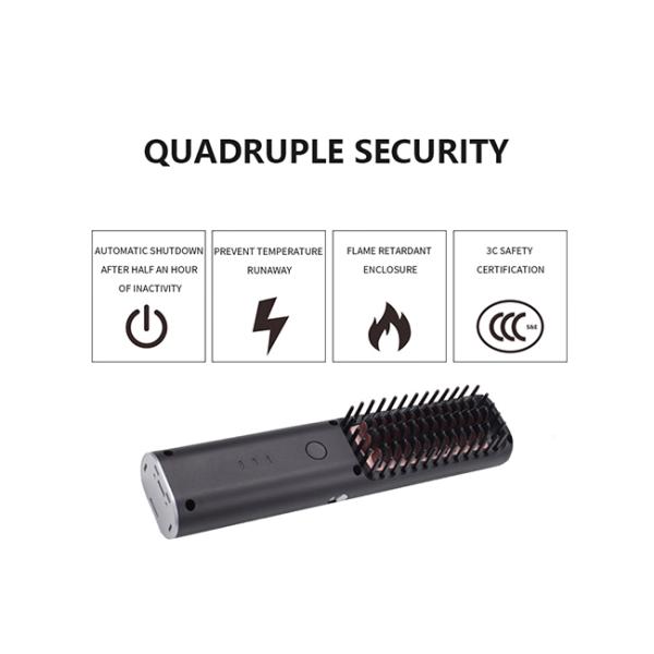 Портативный беспроводной многофункциональный подогреватель Frizzproof PTC раскручивателя щетки фена для волос