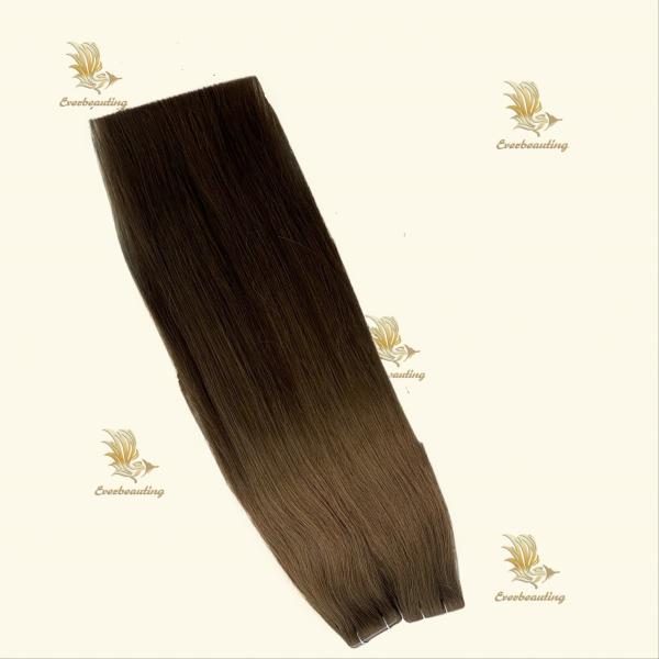 Muti-Color Straight Style Hair Extensions 100% Virgin Hair Invisible Tape for Benefit