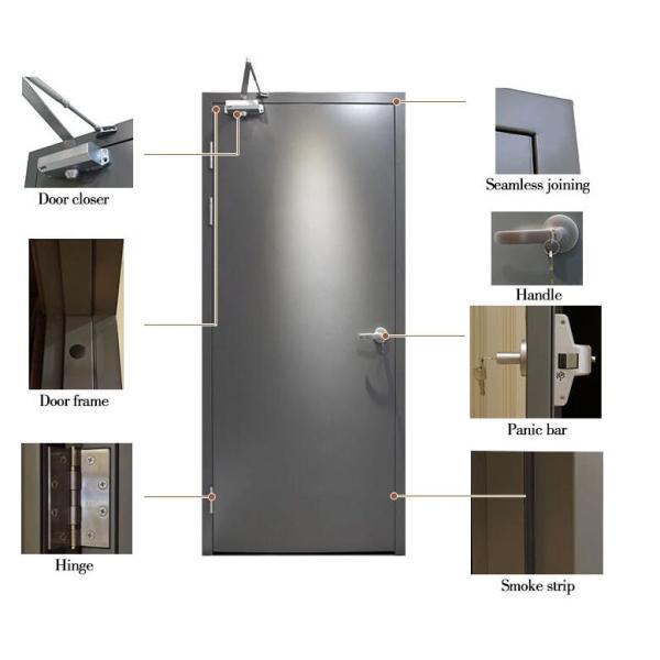 UL Standards Steel Fire Rated Single Swing Door