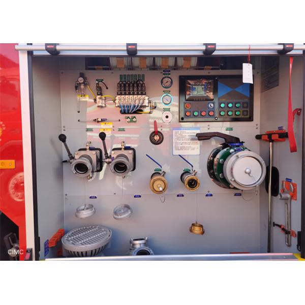 Volvo Chassis 44m Working Height Aerial Ladder Fire Truck with 7000kg Tanker