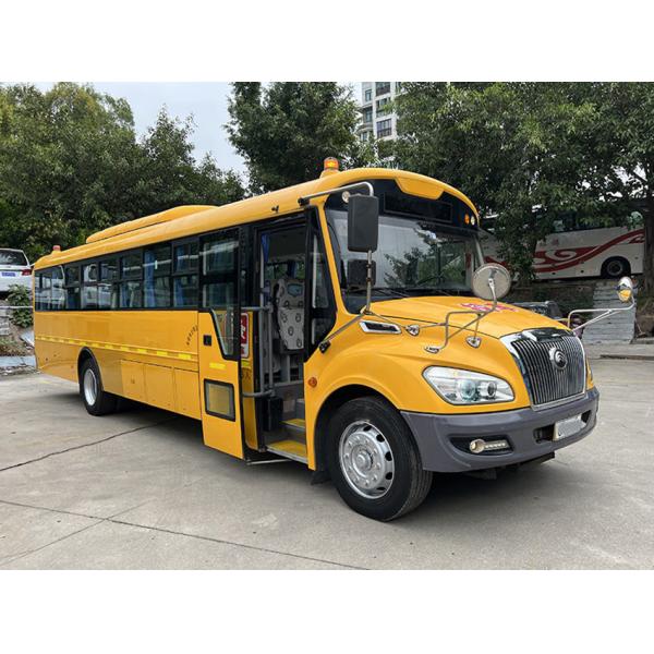 Ônibus escolares usados amarelos 46 lugares Transmissão manual Ônibus usados YuTong