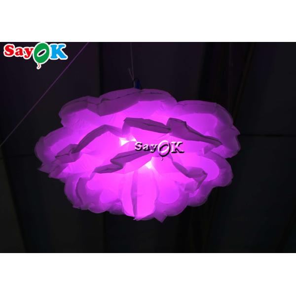 украшение 1m 3ft раздувное освещая вися розовый цветок для украшения показа этапа