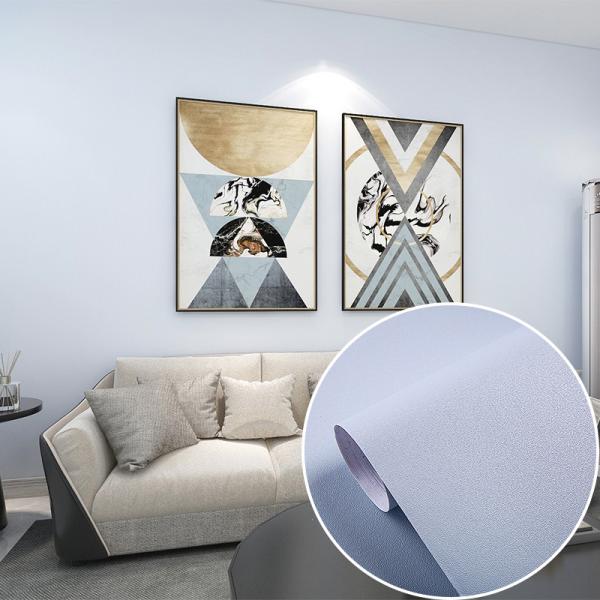 Removable Peel and Stick Plain Wallpaper Self-Adhesive 3D Decorative Wallpaper for Entertainment in Apartments