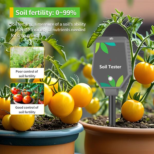 6 in 1 YIERYI Plants digital soil meter with LCD display