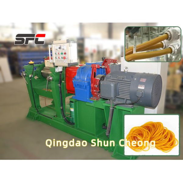 Natural Rubber Band Extrusion Line ISO9001 Certified High Efficiency Rubber Band Making Machine