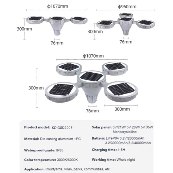 Waterproof Solar Lights with Remote Control Dusk to Dawn Outdoor Lighting