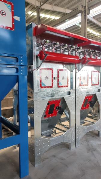 Stainless Steel / Carbon Steel Pulse Bag Dust Collector with 10-1000 m² Filtration Area