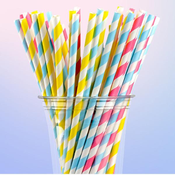 Customized Biodegradable Drinking Straw Coffee Cocktail Eco Friendly Paper Straws