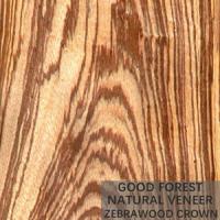 El cuarto de madera natural de la chapa de la cebra de la decoración cortó la madera contrachapada de lujo