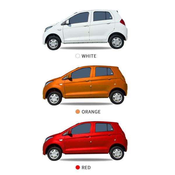 2024 Eléctrico Máximo alcance de 400 km Autos eléctricos 4 ruedas panel solar Car LHD Logotipo delantero Posición del conductor trasero