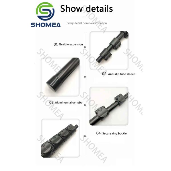 Custom Colorful Custom Color Flip Lock Sand New Arrivals High Hardness Adjustable Aluminium Telescopic Rod