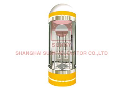 Group Control Panoramic Elevator Small Machine Room Elevator Center Opening Door