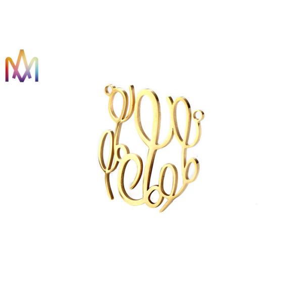 Baroque Style A-Z Alphabet Hollow SS DIY Metal Charms