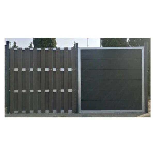                    Matte Finish WPC Fencing Panel Easy Clean for Office Courtyard              