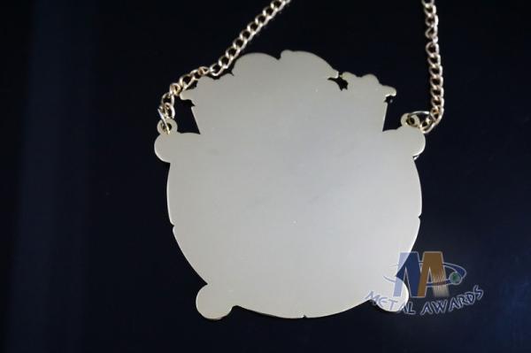 Commercial Non - Toxic Bulk Buy Medals , Gold Bronze Silver Medals With Chian