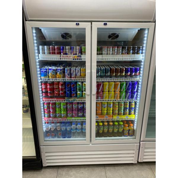 Double Door Pepsi Glass Door Refrigerator Upright Display Fridge Beer cooler