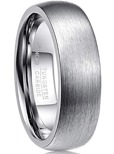 8mm Satin Finish Carbure de tungstène Anneaux de mariage pour hommes Le choix parfait pour votre jour spécial