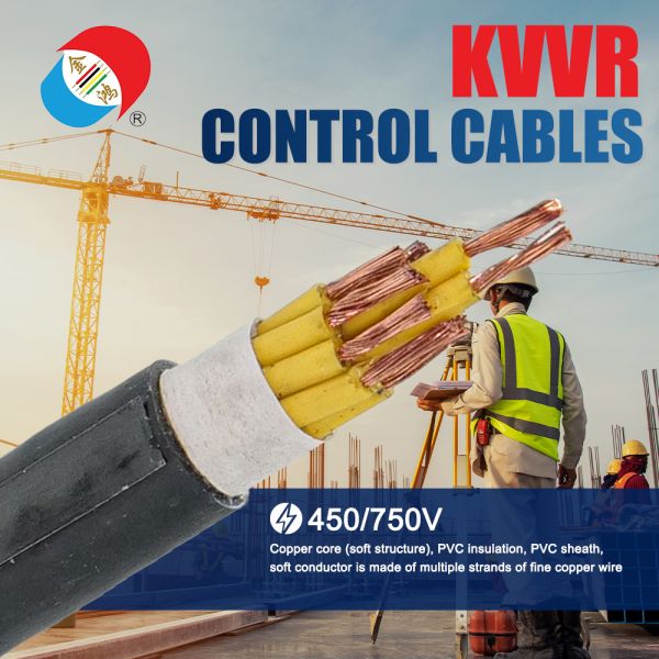 KVVR Flexible PVC Control Cable 450/750V for Instrumentation & Moving Equipment Wiring